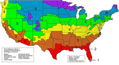 r-value insulation map based on climate in Washington